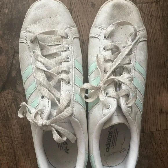 Adidas shoes-mint green stripes Adidas shoes-mint green stripes